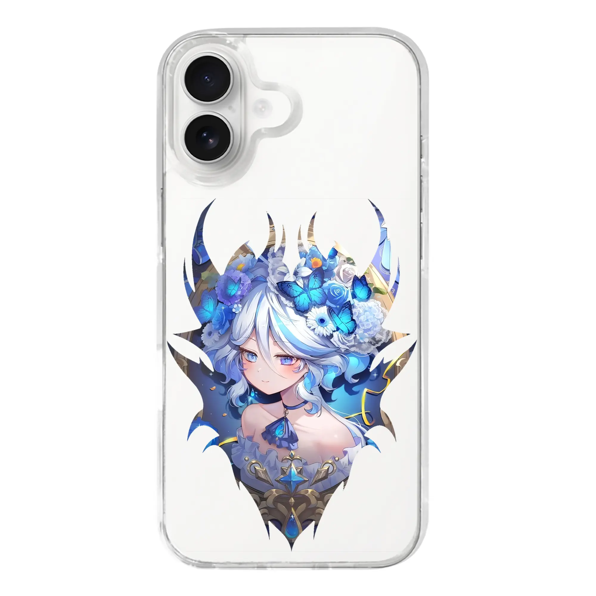 原 神 グッズ フリーナ - iPhone 17シリーズ 透明スマホケース – 薄型・耐衝撃・精密フィット保護カバー